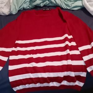 A striped long sleeve t-shirt